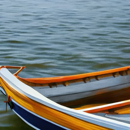  boat and water hyperrealistic, full body, detailed clothing, highly detailed, cinematic lighting, stunningly beautiful, intricate, sharp focus, f/1. 8, 85mm, (centered image composition), (professionally color graded), ((bright soft diffused light)), volumetric fog, trending on instagram, trending on tumblr, HDR 4K, 8K