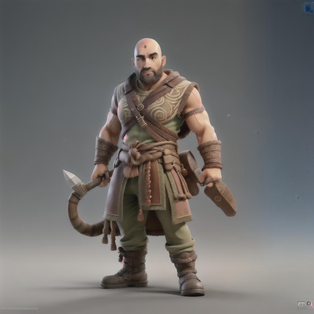  God of war hyperrealistic, full body, detailed clothing, highly detailed, cinematic lighting, stunningly beautiful, intricate, sharp focus, f/1. 8, 85mm, (centered image composition), (professionally color graded), ((bright soft diffused light)), volumetric fog, trending on instagram, trending on tumblr, HDR 4K, 8K