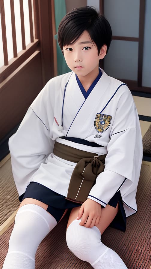  6th grade high socks loincloth Ryokan boy