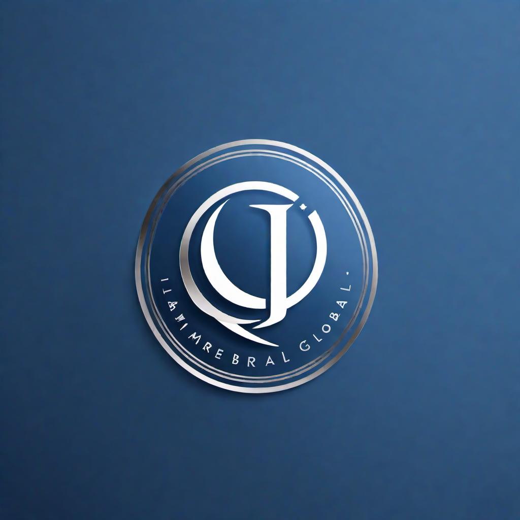  Design a professional and sleek logo for a company named 'Lambert Global LLC'. The logo should be modern and minimalist, focusing on the name itself with an abstract icon that conveys a global or international presence. Use a color palette of blue, silver, and white to represent trustworthiness, professionalism, and a global outlook. The font style should be clean and easily readable, suitable for a contemporary business. hyperrealistic, full body, detailed clothing, highly detailed, cinematic lighting, stunningly beautiful, intricate, sharp focus, f/1. 8, 85mm, (centered image composition), (professionally color graded), ((bright soft diffused light)), volumetric fog, trending on instagram, trending on tumblr, HDR 4K, 8K