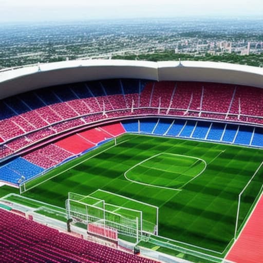  un estadio de fútbol muy grande