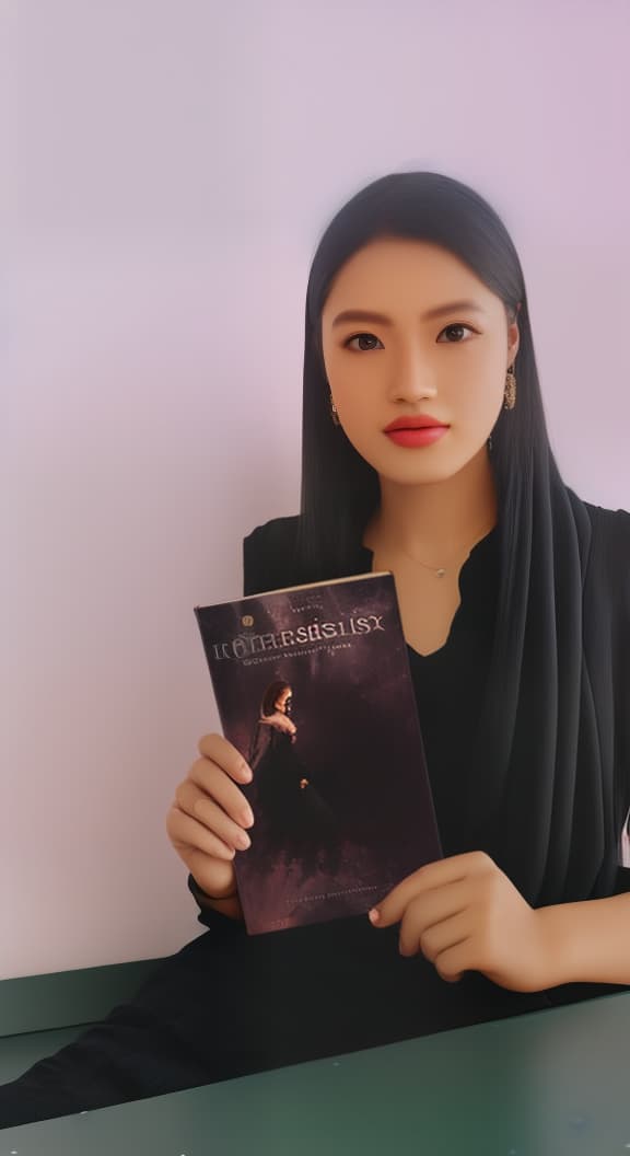 redshift style girl holding book, porealistic, high quality, highly detailed, cinematic lighting, intricate, sharp focus, f/1. 8, 85mm, (centered image composition), (professionally color graded), ((bright soft diffused light)), volumetric fog, trending on instagram, HDR 4K, 8K