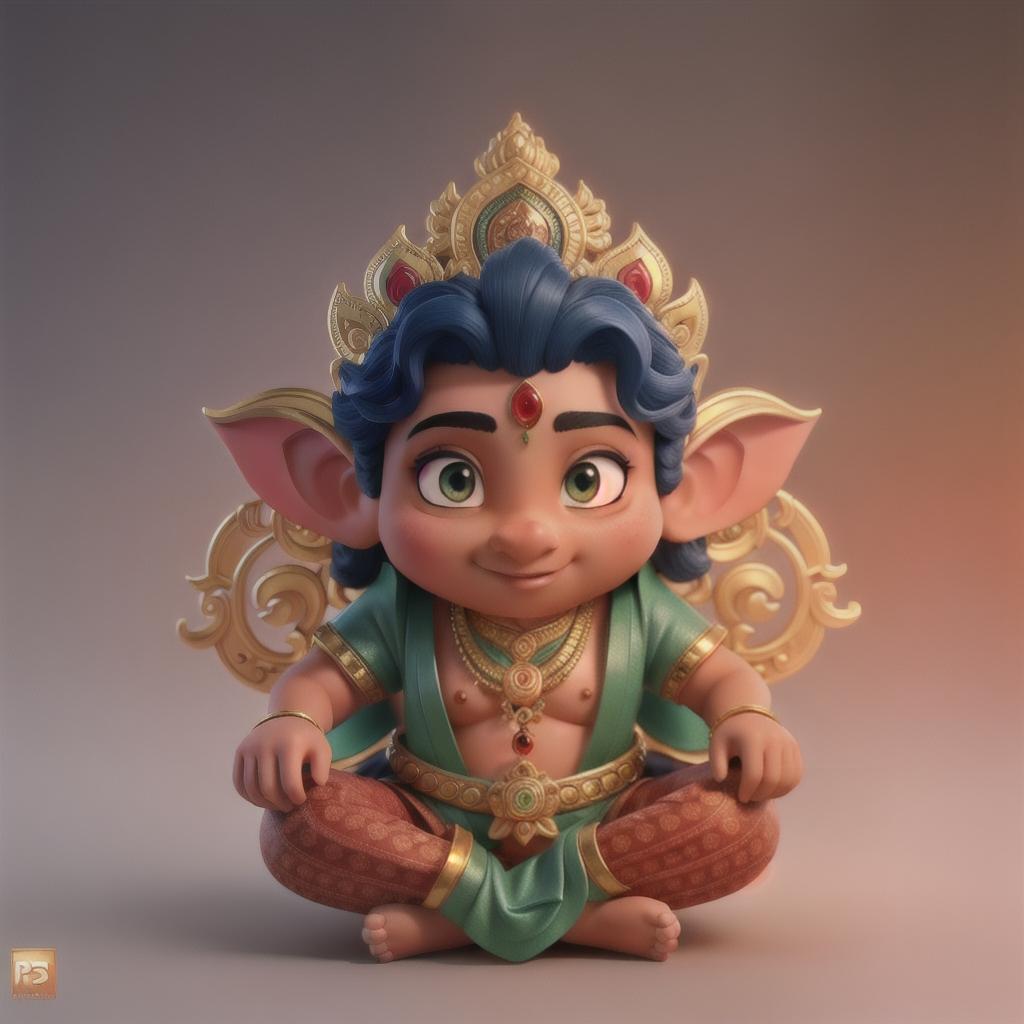  lord Ganesha Sivan Murugan Shakthi hyperrealistic, full body, detailed clothing, highly detailed, cinematic lighting, stunningly beautiful, intricate, sharp focus, f/1. 8, 85mm, (centered image composition), (professionally color graded), ((bright soft diffused light)), volumetric fog, trending on instagram, trending on tumblr, HDR 4K, 8K