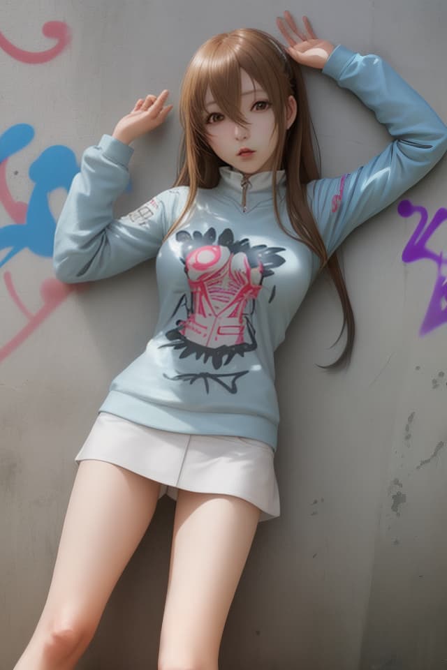  Asuna Yuki, Cuckold, etc., graffiti on the body