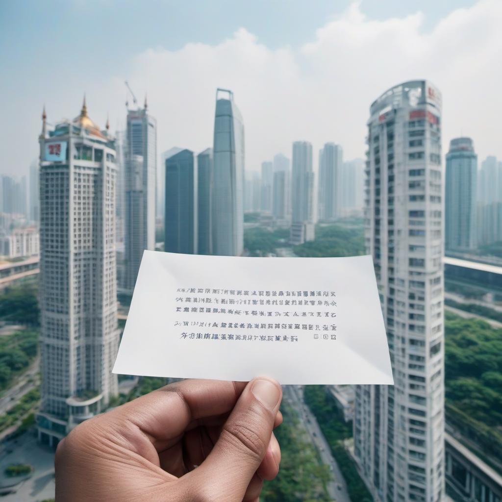  A young male hand holds a piece of paper (small) with the writing "caikou" in English letters against the backdrop of a modern Chinese city from a hotel window. It looks realistic as if it's a photo. Note: The translation does not include the punctuation of the original. An alternate translation (with punctuation) could be: "A young man's hand holds a small piece of paper with the words 'caikou' in English letters against the background of a modern Chinese city from a hotel window. It looks realistically like a photograph." hyperrealistic, full body, detailed clothing, highly detailed, cinematic lighting, stunningly beautiful, intricate, sharp focus, f/1. 8, 85mm, (centered image composition), (professionally color graded), ((bright soft diffused light)), volumetric fog, trending on instagram, trending on tumblr, HDR 4K, 8K