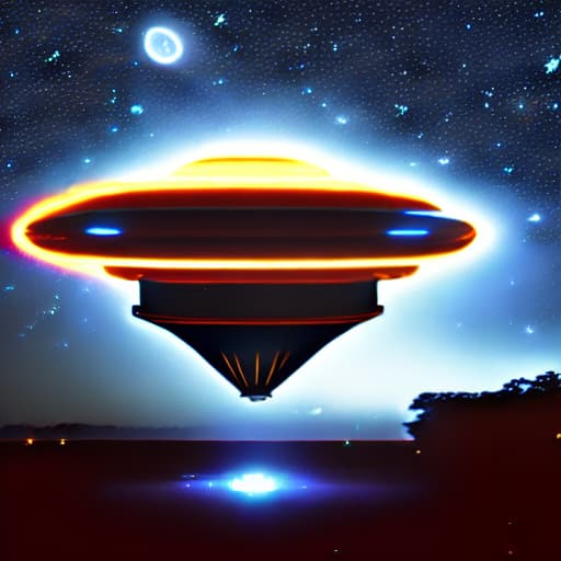  ufo in night sky