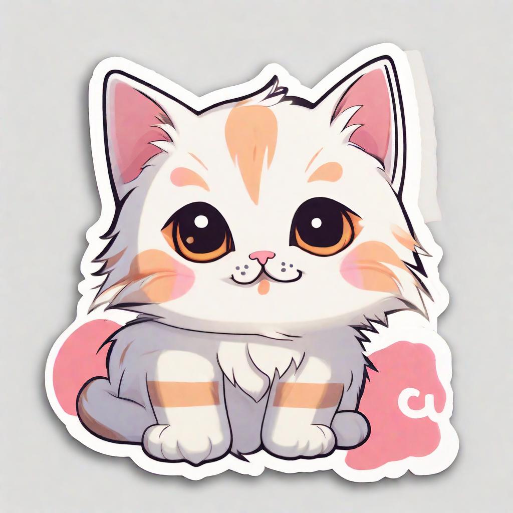  cute cat, stickers, sticker