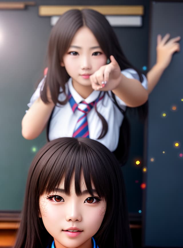  (school girls), best quality, high resolution, highly detailed, detailed background, perfect lighting, lens flare, fantasy, nature, 1girl,(classroom:1.2), detailed face, perfect face, detailed face, beautiful eyes, pretty face, (bright skin:1.3), lookbook model, real face, real body, realism , seifuku clothes