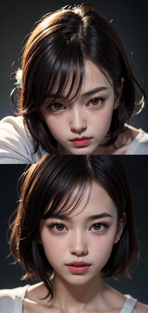  Best quality, masterpiece, ultra high res, (photorealistic:1.4), raw photo, (detail face:1.3), (realistic skin), deep shadow, dramatic lighting, , , upper body, , age, student, beautiful , cute style, innocent and cute, idol, short bob, attractive figure, Japanese, idol, charming smile, world-renowned beauty, clean yet , , cute, deep shadow, dramatic lighting, portrait, portrait size, unedited, symmetrical balance