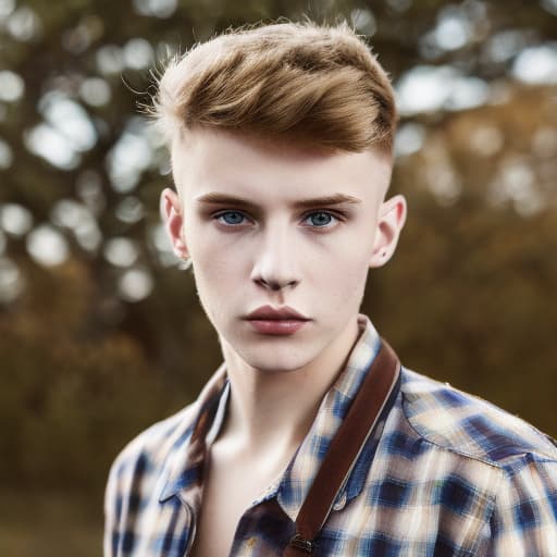 portrait+ style russian homosexual queer twink blonde very cute dude face