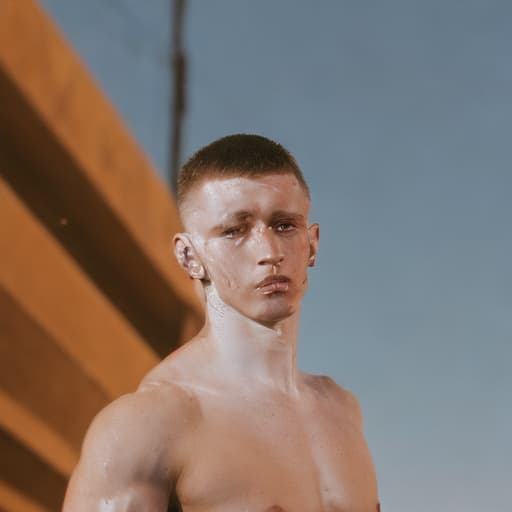 portrait+ style czech homosexual queer gymnast blonde very cute dude face