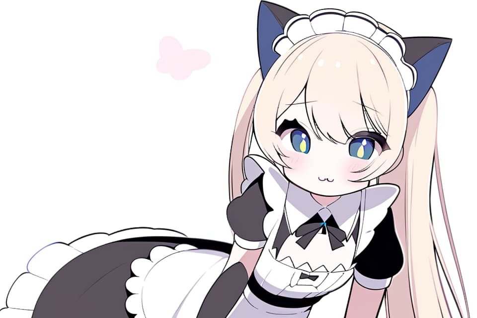  Half Twin Woman Maid Clothing Cat Eye Cute