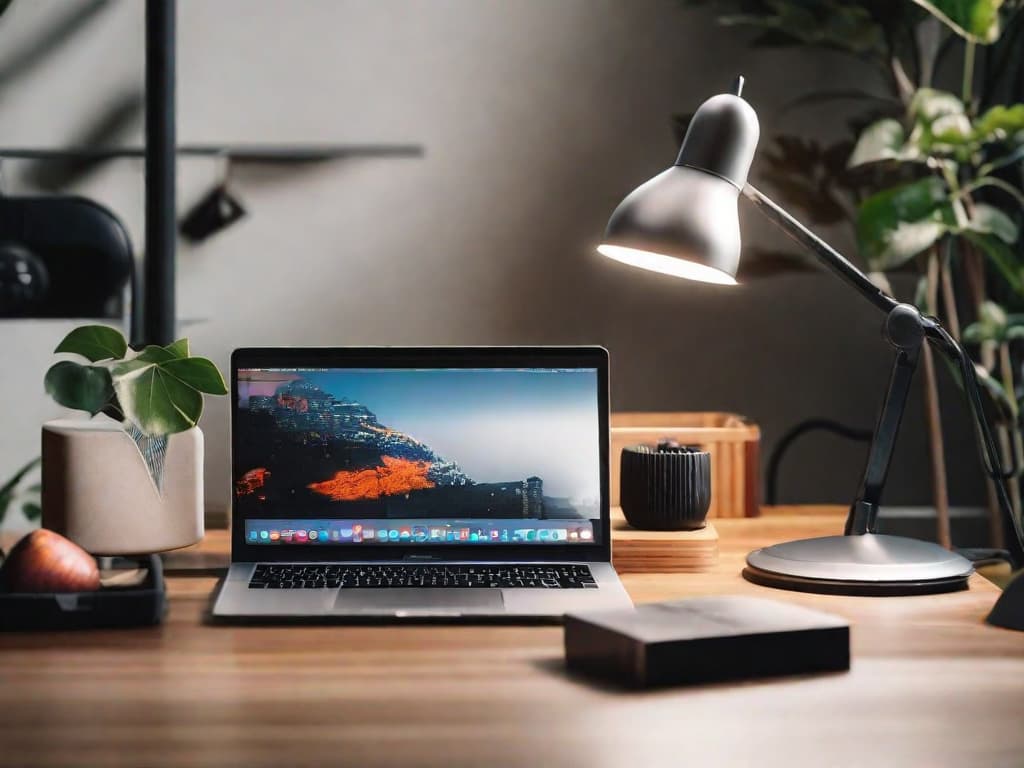  A close-up photo of a sleek, modern Apple product lineup, including the latest iPhone, iPad, and MacBook, displayed on a clean, minimalist desk. The devices are illuminated by soft natural light, creating a sense of anticipation for the exciting announcements at WWDC 2024. digital art, ilustration, no flares, clean hyperrealistic, full body, detailed clothing, highly detailed, cinematic lighting, stunningly beautiful, intricate, sharp focus, f/1. 8, 85mm, (centered image composition), (professionally color graded), ((bright soft diffused light)), volumetric fog, trending on instagram, trending on tumblr, HDR 4K, 8K