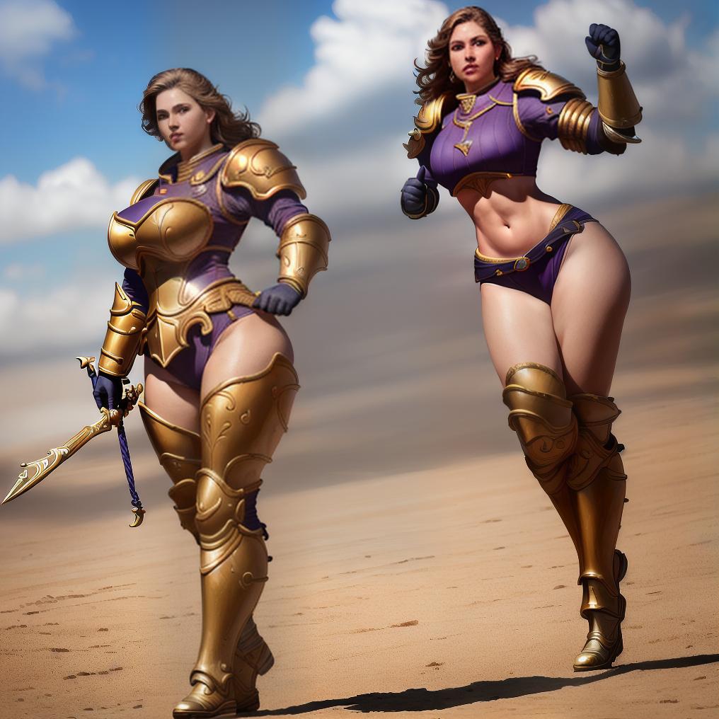  (8K, mejor calidad:1.2), (obra maestra:1.37), (foto, fotorealista:1.37), (resolución ultra alta), Full body, pose para caminar, shot From Front, camara lenta, Female paladin wearing the Full body,