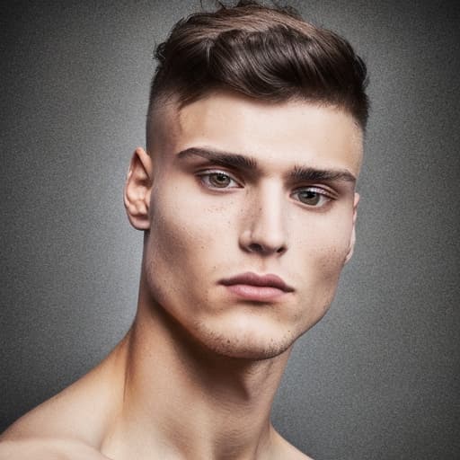 portrait+ style russian gymnast queer brunette very cute dude face