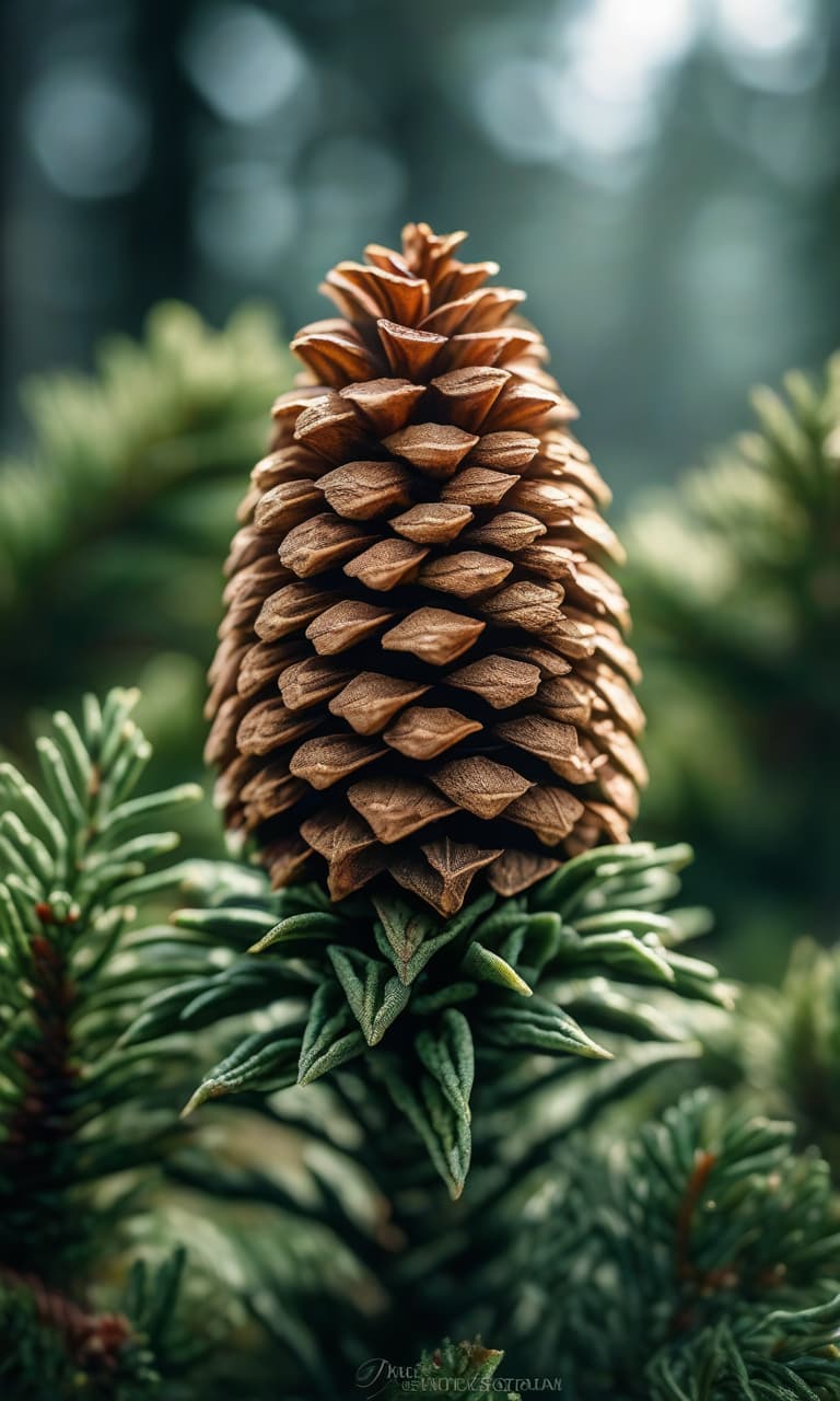  young coniferous cone green hyperrealistic, full body, detailed clothing, highly detailed, cinematic lighting, stunningly beautiful, intricate, sharp focus, f/1. 8, 85mm, (centered image composition), (professionally color graded), ((bright soft diffused light)), volumetric fog, trending on instagram, trending on tumblr, HDR 4K, 8K