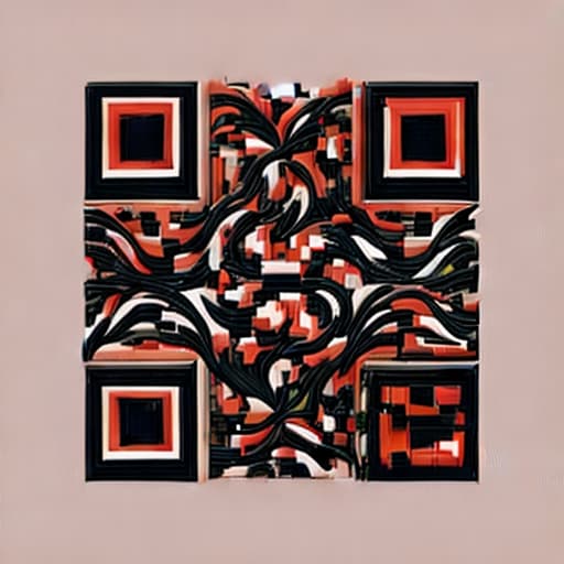 A QR code with a Swiss flag pattern, pixelated, in red and white, medium: digital illustration, style: minimalist, resolution: high, additional details: clean lines, symmetrical, 1:1 format, sharp focus, 100x100 pixels.