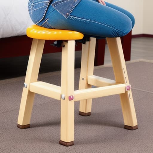  woman stool floor