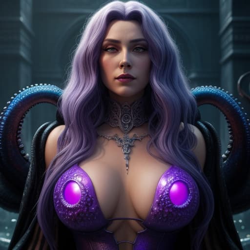  full body, xxx rated, dripping from body, Disney's Ursula the sea witch from the mermaid, below waist made of that of eight octopus tentacles sith large suction cups, purple skin, white hair, penetration, , intercourse with a man, focus face, face, 3d, hyperrealism , romanesque, close-up shots, 32k uhd warmcore , detailed character ilrations, , perfect composition, beautiful detailed intricate, insanely detailed octane render trending on artstation, 8 k artistic photography, ultra detailed, photorealistic concept art, soft natural volumetric cinematic perfect light, chiaroscuro, award - winning photograph, masterpiece, oil on canvas, raphael, caravaggio, greg rutkowski, beeple, beksinski, vivid color,
