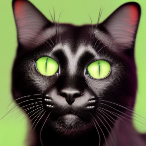 redshift style Black cat photo