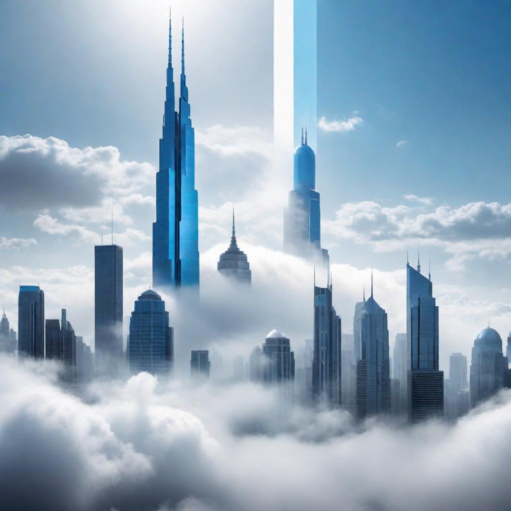  A modern and sleek logo for the company 'Cloud City Concepts'. The logo should feature a stylized cloud and city skyline combination, with clean lines and a minimalist design. Use shades of blue and white to represent the cloud and the sky, with a few subtle accents in gray for the buildings. The text 'Cloud City Concepts' should be integrated harmoniously into the design, using a contemporary, sans-serif font. The overall feel should be innovative and professional, representing a forward-thinking company. hyperrealistic, full body, detailed clothing, highly detailed, cinematic lighting, stunningly beautiful, intricate, sharp focus, f/1. 8, 85mm, (centered image composition), (professionally color graded), ((bright soft diffused light)), volumetric fog, trending on instagram, trending on tumblr, HDR 4K, 8K