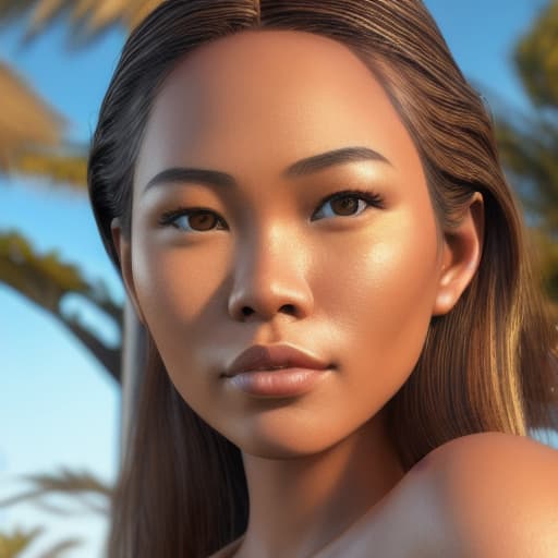  A very realistic photo of a beautiful filipin-american lady, hyper-realistic, very detailed, 4k, afternoon glow, golden hour, warm light, real person,