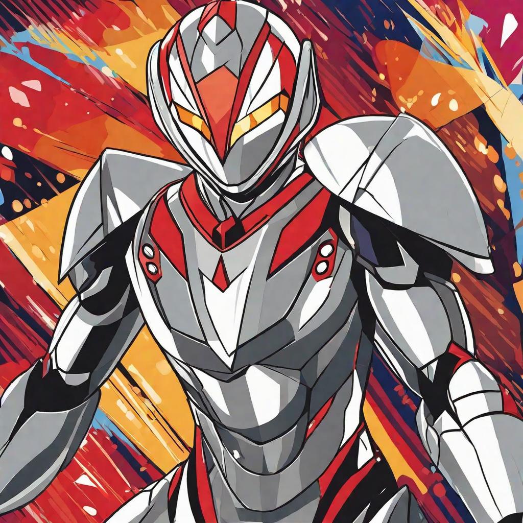  masterpiece, best quality,Generate a cartoon of Ultraman