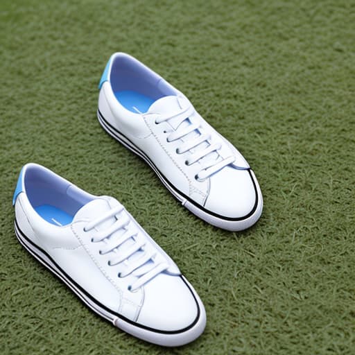  Short , white sneakers, high the lawn.