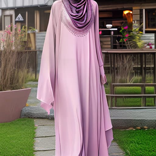 nvinkpunk Drawing three dimensional drawing of long maxi gulf loose dress for Muslim hijab.stylish.chic design with beads Long abaya with integrated hijab formed abaya to be suitable for the form of Arab Muslim women and consists of a long-sleeved with .Cornish Plissé material