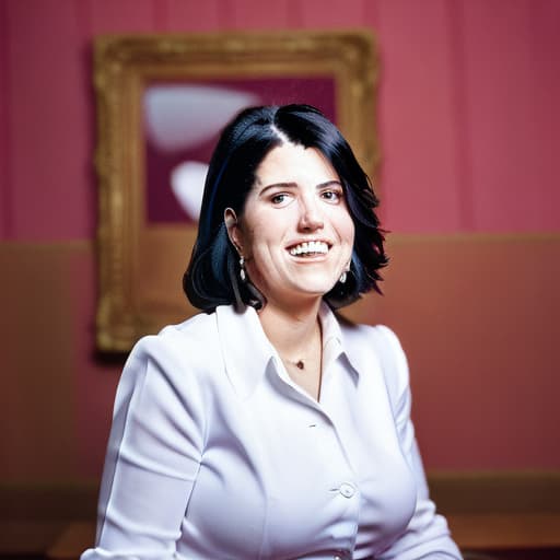 portrait+ style Monica Lewinsky queer face