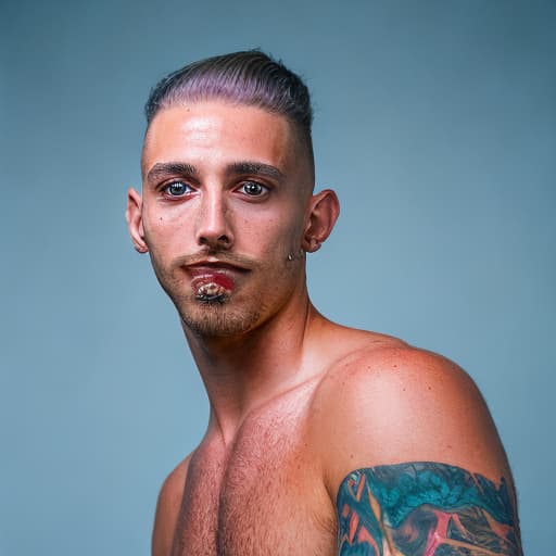 portrait+ style Michael liberatore queer face