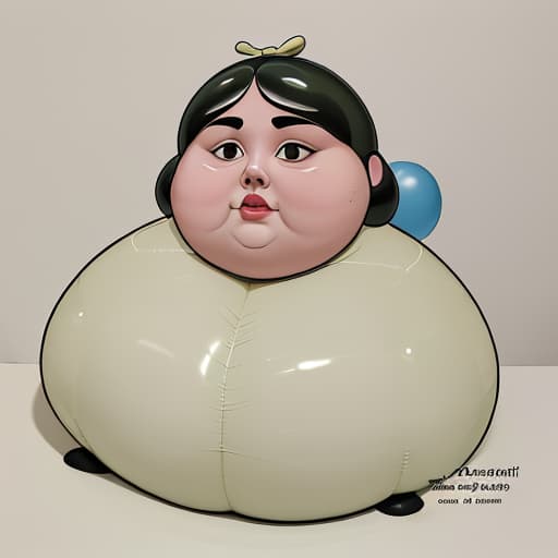  Traduci il testo con la fotocamera a very fat obese beautiful whose is swelling enormously like a giant balloon