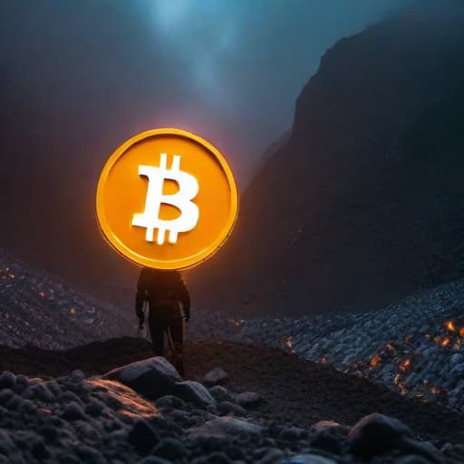  Bitcoin Mining Difficulty Plunges Amidst Hash Rate Decline hyperrealistic, full body, detailed clothing, highly detailed, cinematic lighting, stunningly beautiful, intricate, sharp focus, f/1. 8, 85mm, (centered image composition), (professionally color graded), ((bright soft diffused light)), volumetric fog, trending on instagram, trending on tumblr, HDR 4K, 8K