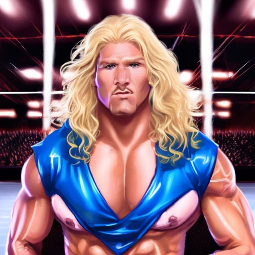 portrait+ style wwe queer blonde very cute dude face