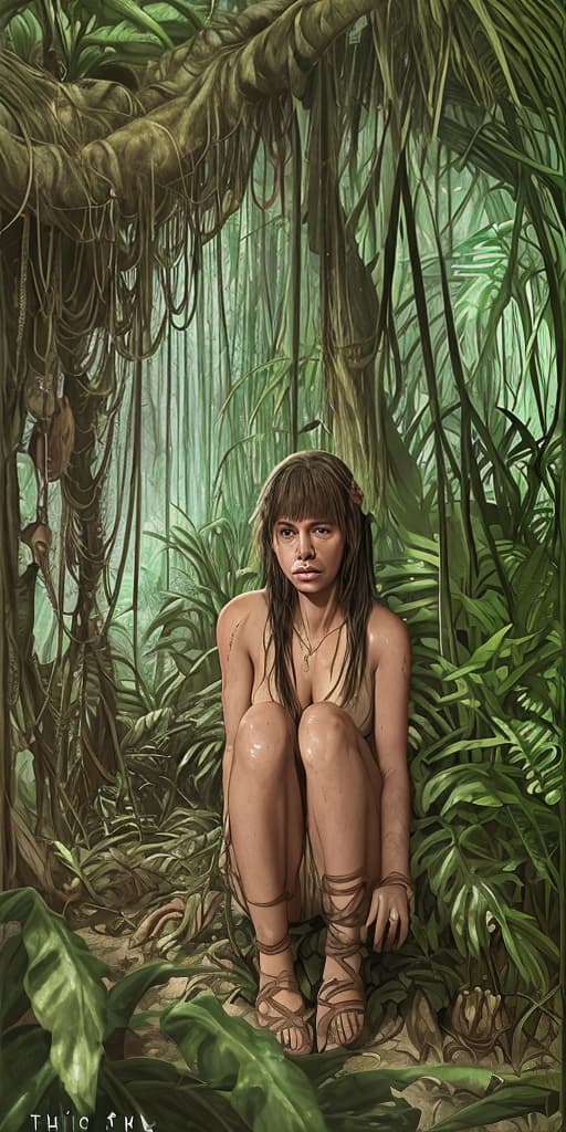  poor-girl in the jungle