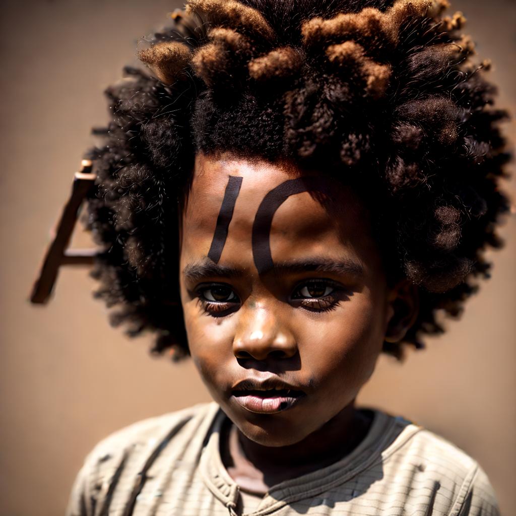  &quot;an African boy, with afro nappy hair, close up, portrait, very detailed, cinematic lighting, best quality, masterpiece