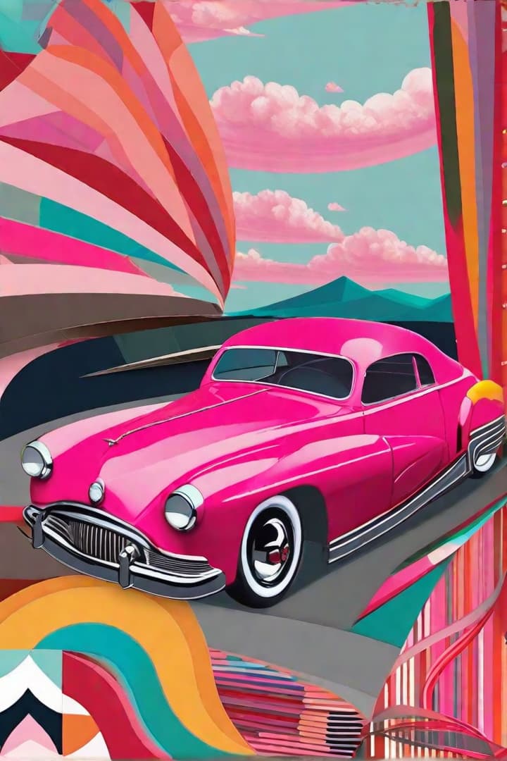  Express your creativity through digital painting. Transform the canvas with a palette of colors, blending and shading to create your own unique masterpiece: Pink Car