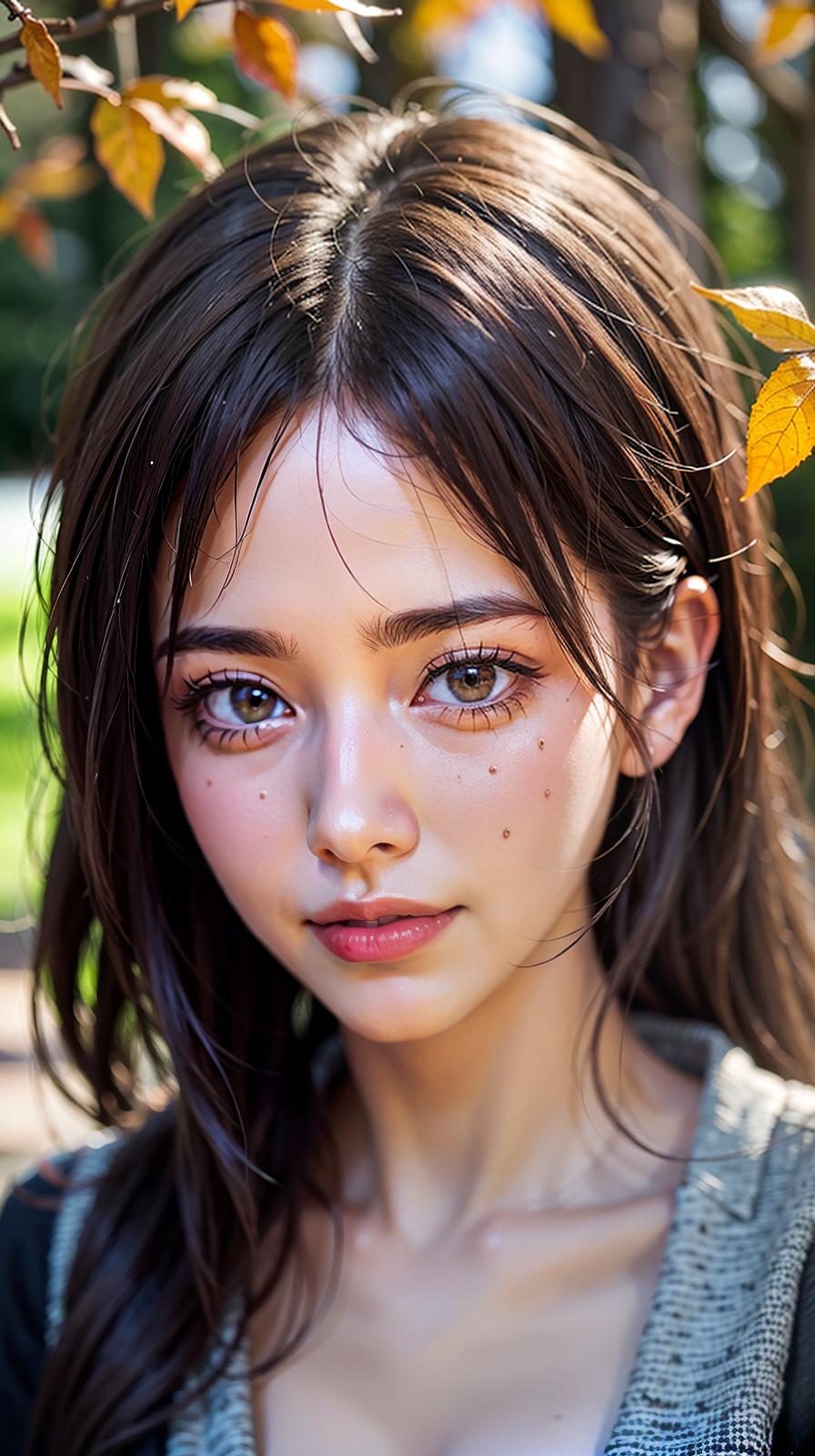  ultra high res, (photorealistic:1.4), raw photo, (realistic face), realistic eyes, (realistic skin), <lora:XXMix9_v20LoRa:0.8>, ((((masterpiece)))), best quality, very_high_resolution, ultra-detailed, in-frame, autumn leaves, vibrant colors, foliage, nature, scenic beauty, peaceful, tranquil, breathtaking, picturesque, golden hues, serene, fall season, colorful, foliage, trees, crisp air, natural beauty, change of seasons, mesmerizing, enchanting