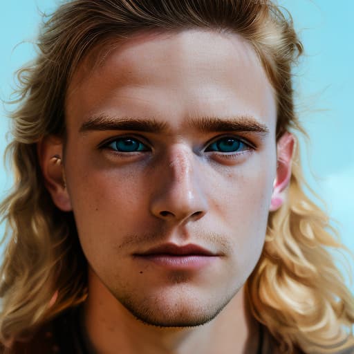 portrait+ style british queer youtuber very cute blonde dude face