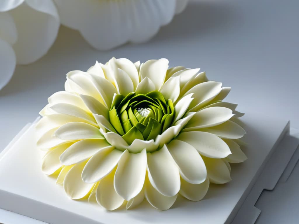  A closeup, ultradetailed image of a delicate, intricately designed sugar flower being meticulously crafted by a skilled pastry chef's hands. The image showcases the chef's precision and artistry in creating the stunning edible masterpiece, with every petal and detail perfectly captured in high definition. hyperrealistic, full body, detailed clothing, highly detailed, cinematic lighting, stunningly beautiful, intricate, sharp focus, f/1. 8, 85mm, (centered image composition), (professionally color graded), ((bright soft diffused light)), volumetric fog, trending on instagram, trending on tumblr, HDR 4K, 8K