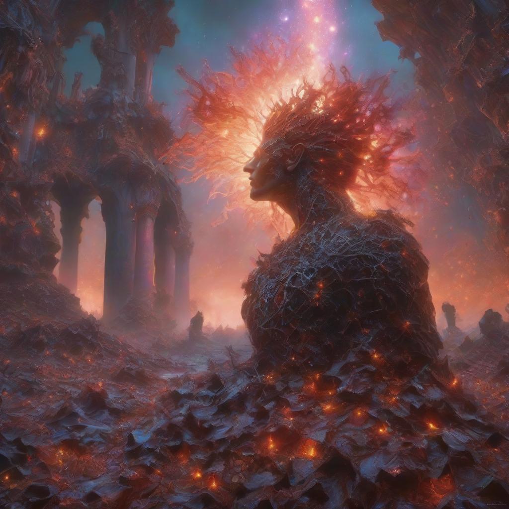  (stylized by Tomasz Alen Kopera:1.3) , dark art, dense flower field and Perseid meteor in background, landscape of a (Barcelona:1.2) , very Bizarre and 1600'S, Hurricane, Glitchcore, Amaro, layered textures, ornate, intricate artistic color, complimentary colors, very inspirational, atmosphere, fine artistic composition, sunny, theatrical hyperrealistic, full body, detailed clothing, highly detailed, cinematic lighting, stunningly beautiful, intricate, sharp focus, f/1. 8, 85mm, (centered image composition), (professionally color graded), ((bright soft diffused light)), volumetric fog, trending on instagram, trending on tumblr, HDR 4K, 8K