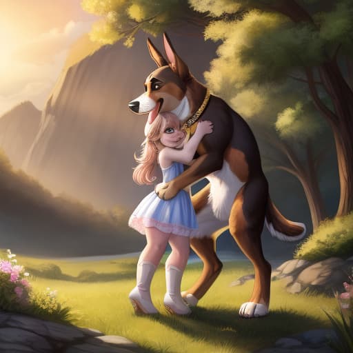  feral, bestiality, (big male dog) fucking (young female anthro bunny), open eyes, digital art, masterpiece, 4k, fine details,