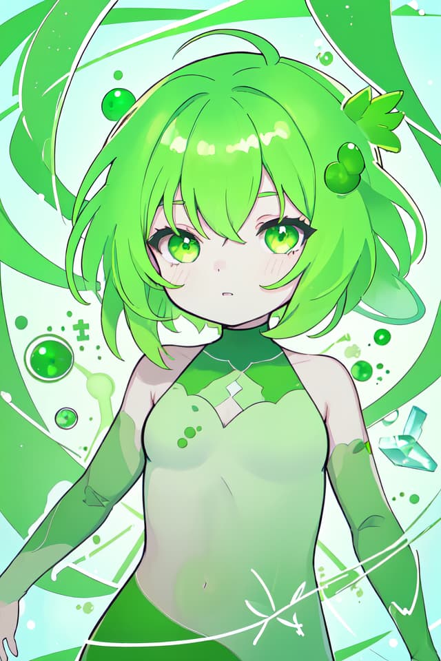  Green hair character DNA, single cell