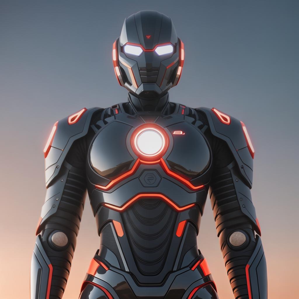  Create a logo for my tech bot hyperrealistic, full body, detailed clothing, highly detailed, cinematic lighting, stunningly beautiful, intricate, sharp focus, f/1. 8, 85mm, (centered image composition), (professionally color graded), ((bright soft diffused light)), volumetric fog, trending on instagram, trending on tumblr, HDR 4K, 8K