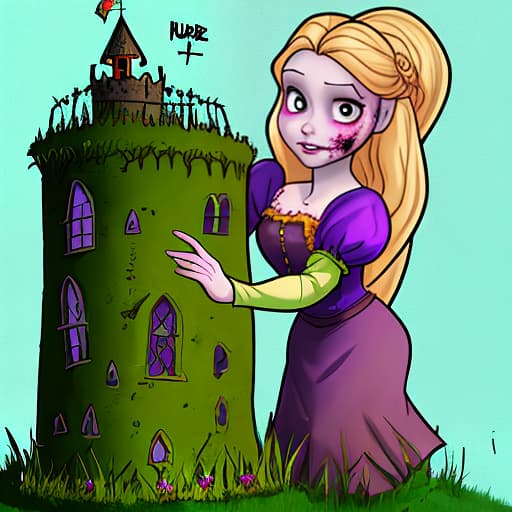  turn repunzel into a zombie