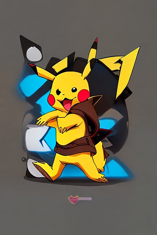  A young   wearing pikachu