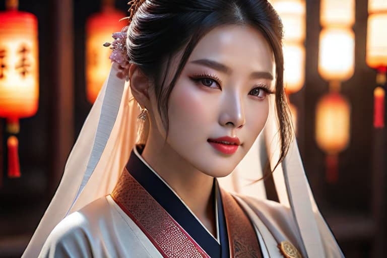  best quality, masterpiece, highres, 1girl,blush,(seductive smile:0.8),star shaped pupils,china hanfu,hair ornament,necklace, jewelry,Beautiful face,upon body, tyndall effect,photorealistic, dark studio, rim lighting, two tone lighting,(high detailed skin:1.2), 8k uhd, dslr, soft lighting, high quality, volumetric lighting, candid, Photograph, high resolution, 4k, 8k, Bokeh hyperrealistic, full body, detailed clothing, highly detailed, cinematic lighting, stunningly beautiful, intricate, sharp focus, f/1. 8, 85mm, (centered image composition), (professionally color graded), ((bright soft diffused light)), volumetric fog, trending on instagram, trending on tumblr, HDR 4K, 8K