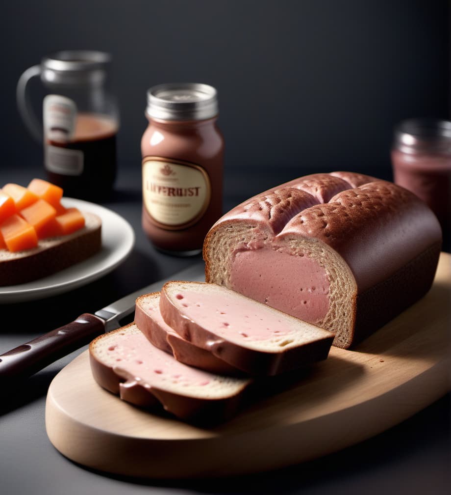 a serving of liverwurst aimlessly on an unattractive piece of rye bread hyperrealistic, full body, detailed clothing, highly detailed, cinematic lighting, stunningly beautiful, intricate, sharp focus, f/1. 8, 85mm, (centered image composition), (professionally color graded), ((bright soft diffused light)), volumetric fog, trending on instagram, trending on tumblr, HDR 4K, 8K