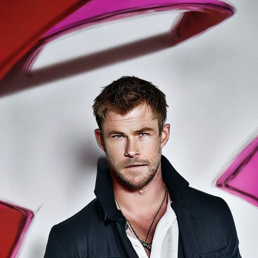 portrait+ style chris hemsworth queer face