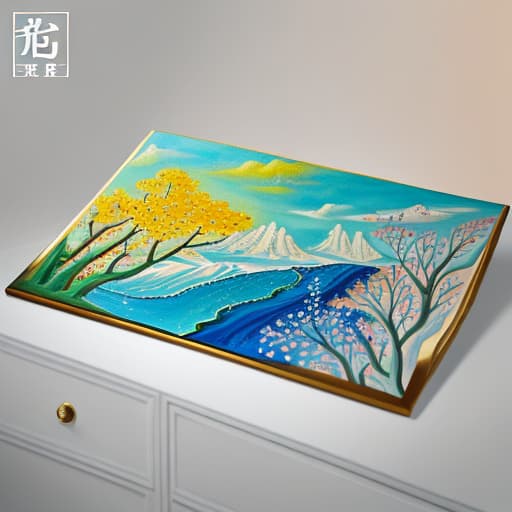  Self-made painting title, with decorative color performance of a decorative painting. Requirements: decorative strong, color collocation can highlight the theme.